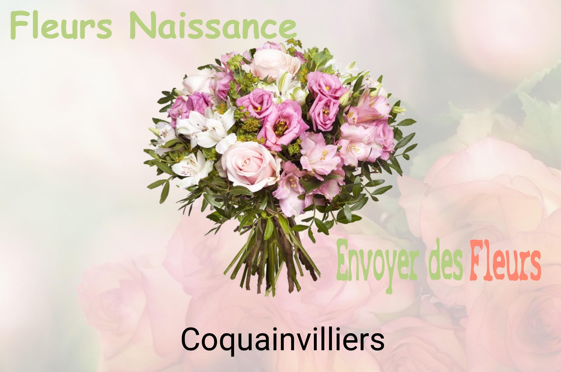 Bouquet de fleurs de naissance livré à Coquainvilliers
